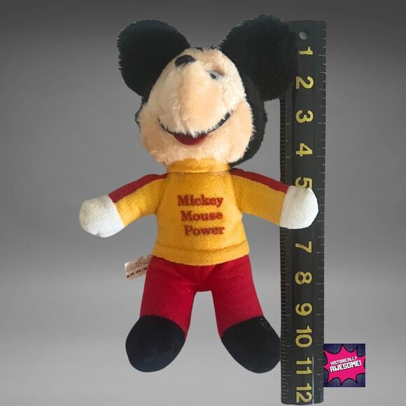 1981 Mickey Mouse Power Knickerbocker Plush Toy - Perfect Vintage Condition - Picture 2 of 4